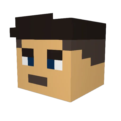 Siobhaanmc Minecraft avatar head, 3D render