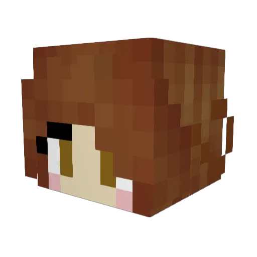 Siofraidh Minecraft avatar head, 3D render