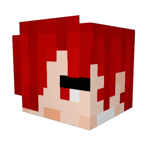 Sion1210__ Minecraft avatar head, 3D render