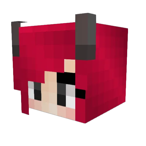 SionCyan Minecraft avatar head, 3D render