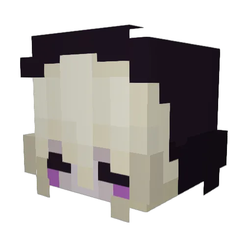Sioo1 Minecraft avatar head, 3D render