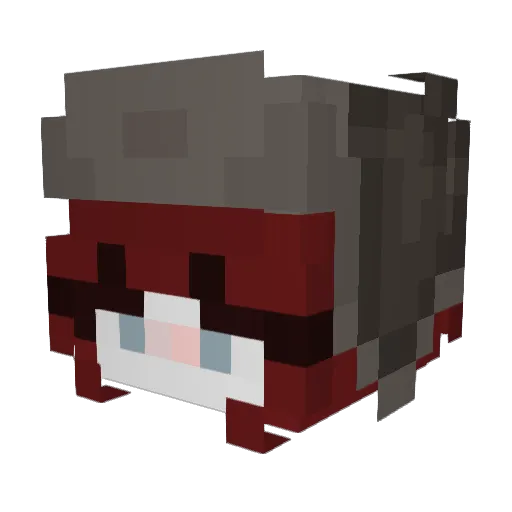 SiostryJoja Minecraft avatar head, 3D render
