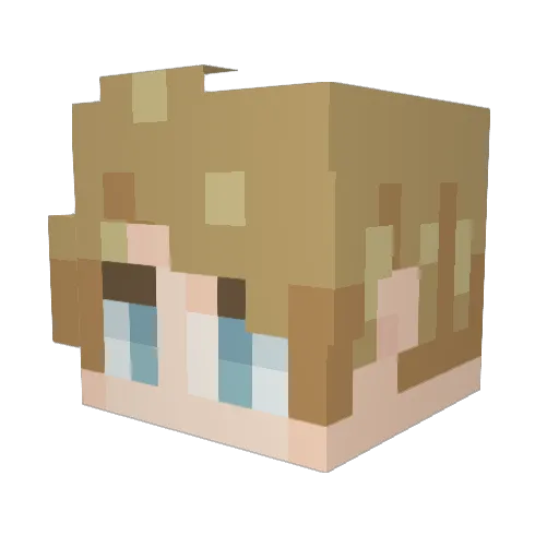 Siot_3 Minecraft avatar head, 3D render