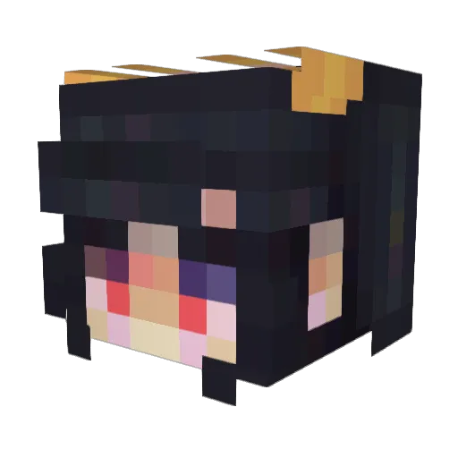 Sioux3 Minecraft avatar head, 3D render