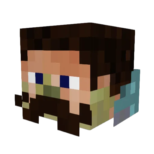 Sipahi17 Minecraft avatar head, 3D render