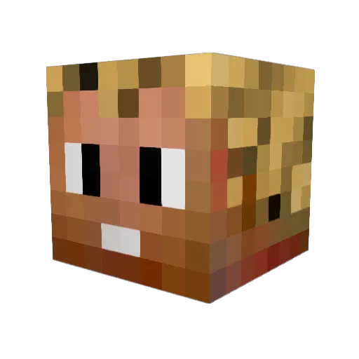 Siphel Minecraft avatar head, 3D render