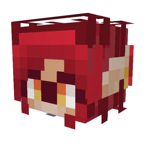 Sipher_Mashai Minecraft avatar head, 3D render