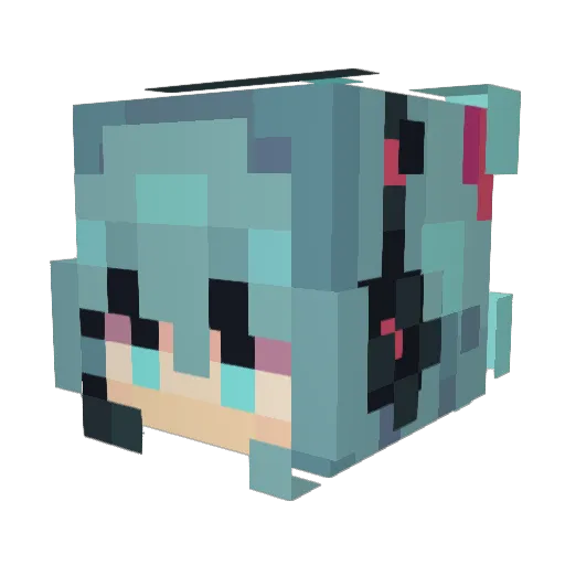 SippinLava Minecraft avatar head, 3D render