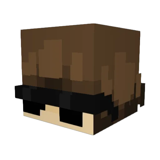 SippyMug Minecraft avatar head, 3D render