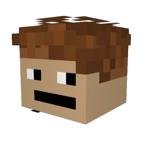 SipuliMies69 Minecraft avatar head, 3D render