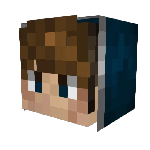 Siqhter Minecraft avatar head, 3D render