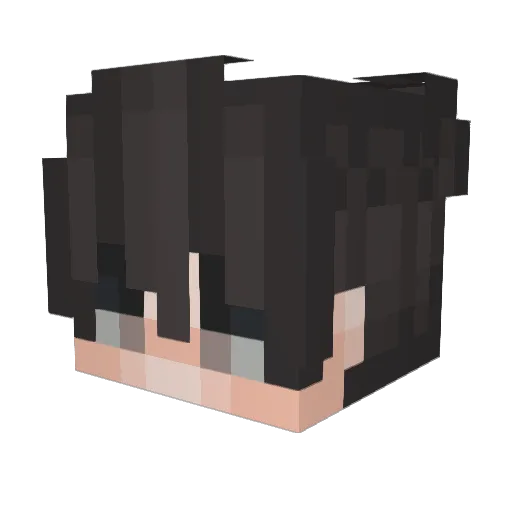 Siqlx Minecraft avatar head, 3D render