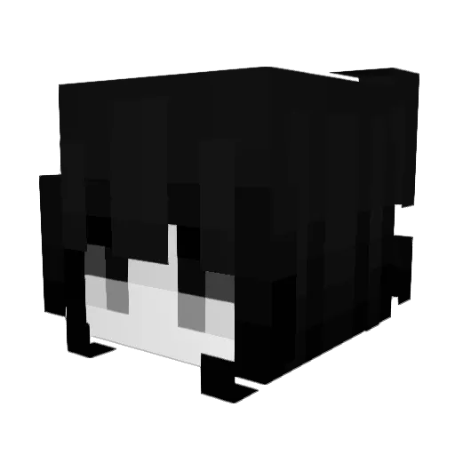 Siqqu Minecraft avatar head, 3D render