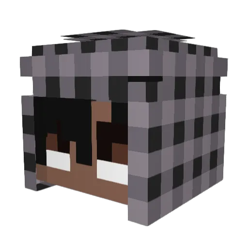 Siqueda Minecraft avatar head, 3D render