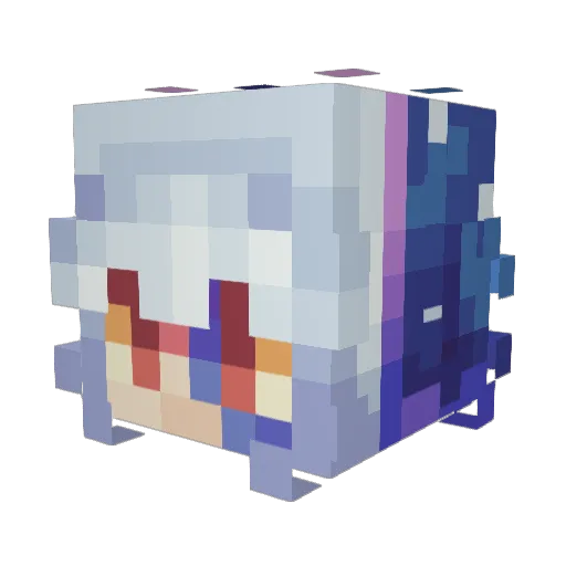 Sir11sri Minecraft avatar head, 3D render