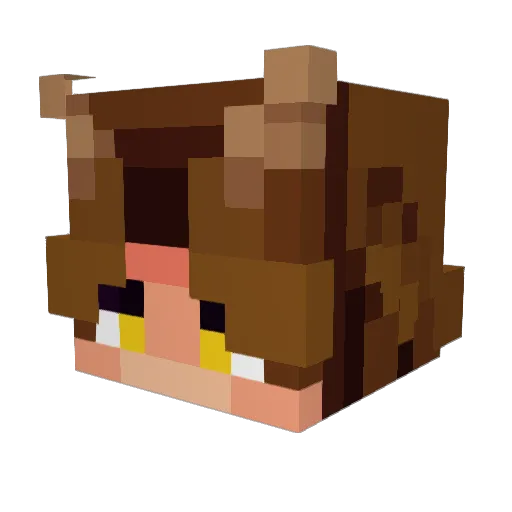 Sir3n_call Minecraft avatar head, 3D render
