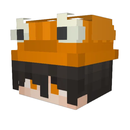SirAgentA Minecraft avatar head, 3D render
