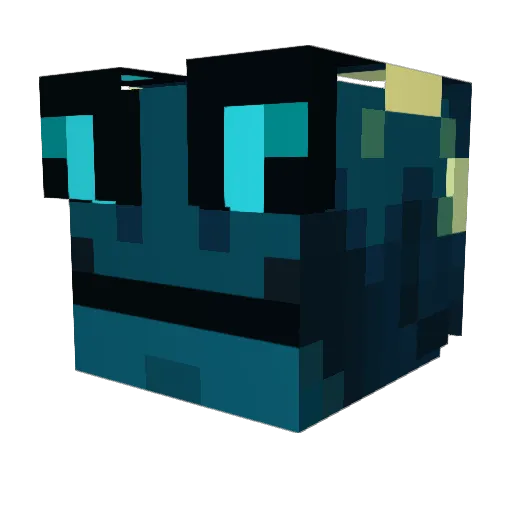 SirAlm0nd Minecraft avatar head, 3D render