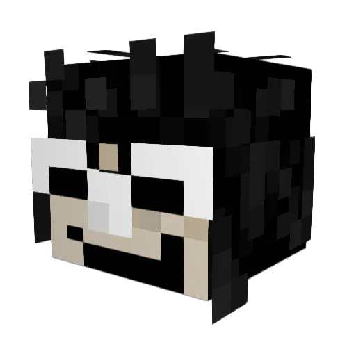 SirAnde Minecraft avatar head, 3D render
