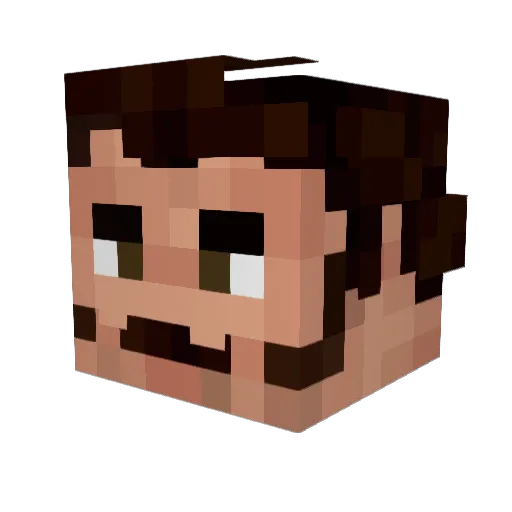 SirArchi Minecraft avatar head, 3D render