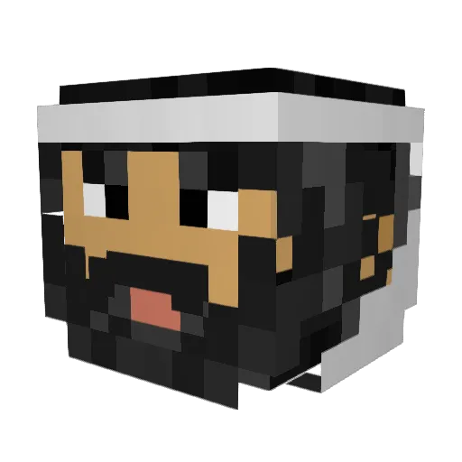 SirAvail Minecraft avatar head, 3D render