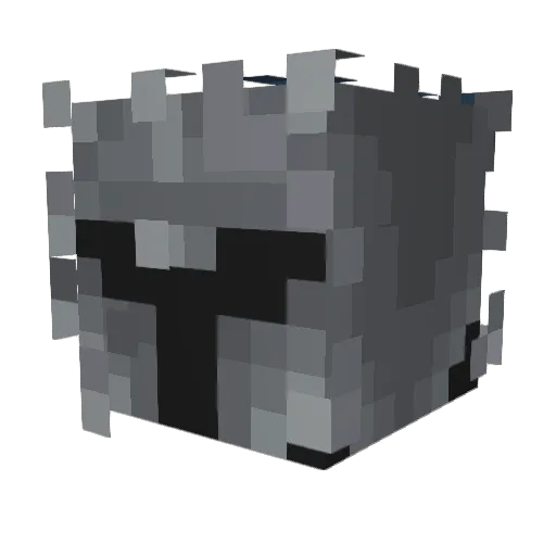 SirBG Minecraft avatar head, 3D render