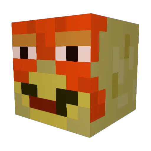 SirBandrew Minecraft avatar head, 3D render