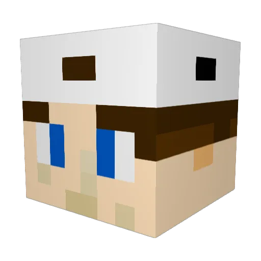 SirBenjiii29 Minecraft avatar head, 3D render