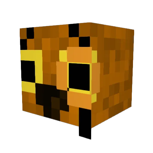 SirBird Minecraft avatar head, 3D render
