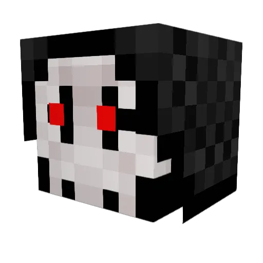 SirBlackHat Minecraft avatar head, 3D render