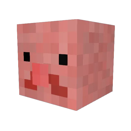 SirBlobfis Minecraft avatar head, 3D render
