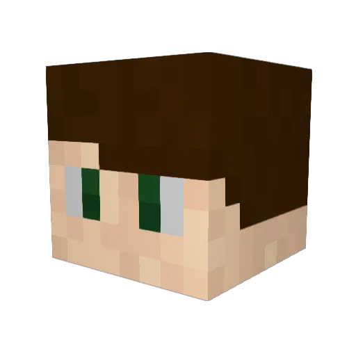 SirBudderHips Minecraft avatar head, 3D render