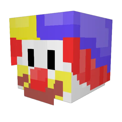 SirBus1nka Minecraft avatar head, 3D render