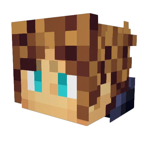 SirButler123 Minecraft avatar head, 3D render