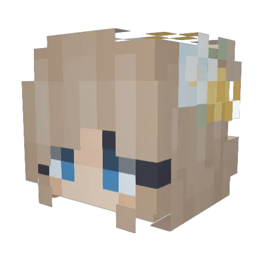 SirC0nrad_The3rd Minecraft avatar head, 3D render