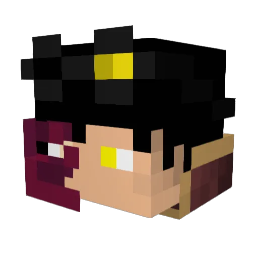 SirCandy12 Minecraft avatar head, 3D render