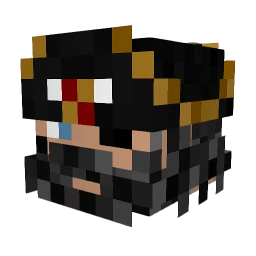 SirCaptainDaddy Minecraft avatar head, 3D render