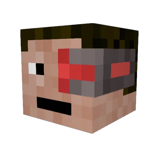 SirCastiK Minecraft avatar head, 3D render
