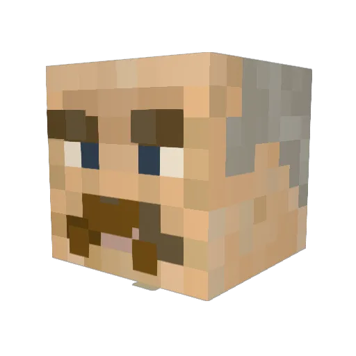 SirCedi Minecraft avatar head, 3D render