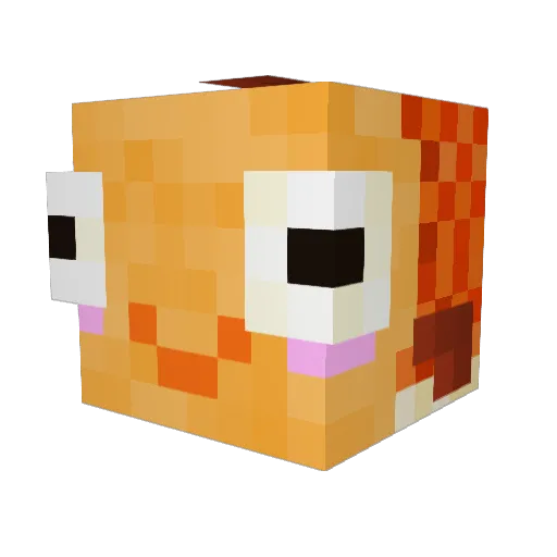 SirChen Minecraft avatar head, 3D render