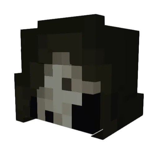 SirChoco_ Minecraft avatar head, 3D render