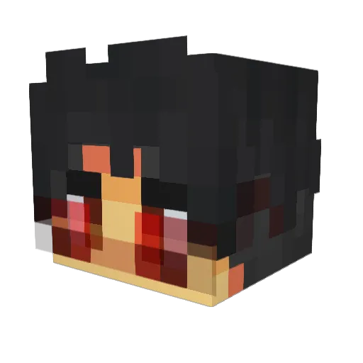 SirCilly Minecraft avatar head, 3D render