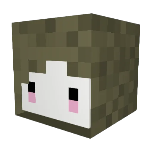 SirClam69 Minecraft avatar head, 3D render