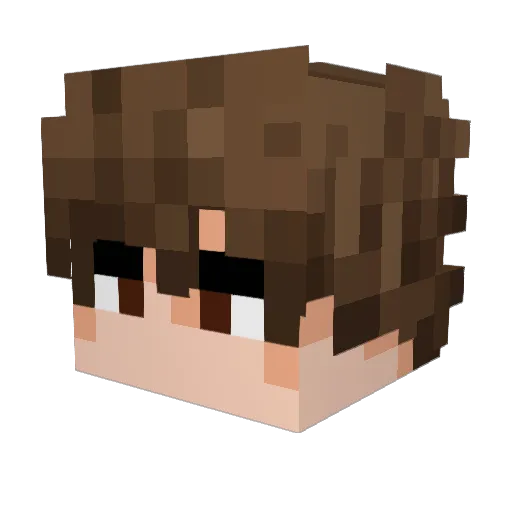 SirCleetus2 Minecraft avatar head, 3D render