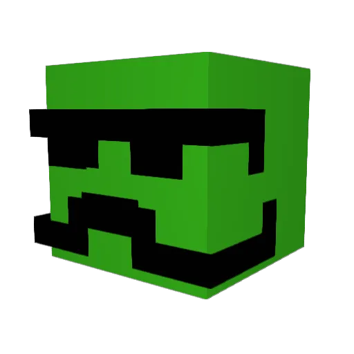 SirConfused Minecraft avatar head, 3D render
