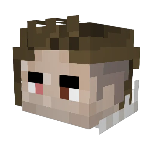 SirCritzalot Minecraft avatar head, 3D render