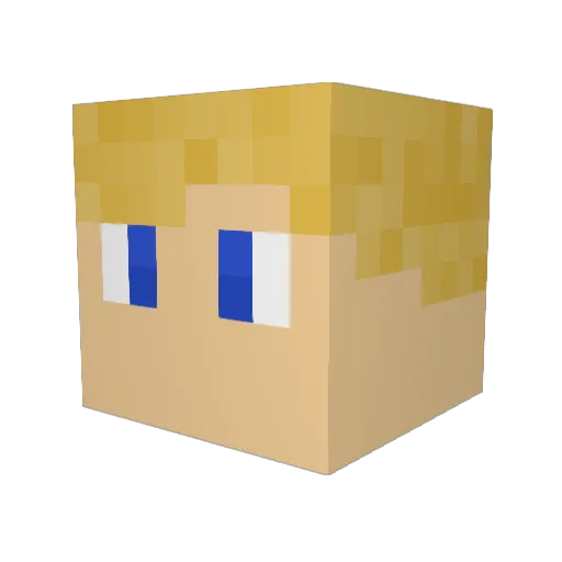 SirCroissantFR Minecraft avatar head, 3D render