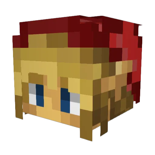 SirCucchi Minecraft avatar head, 3D render