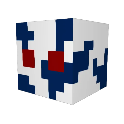 SirCyaniide Minecraft avatar head, 3D render