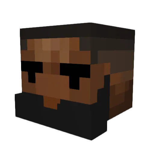 SirDabzAlot Minecraft avatar head, 3D render